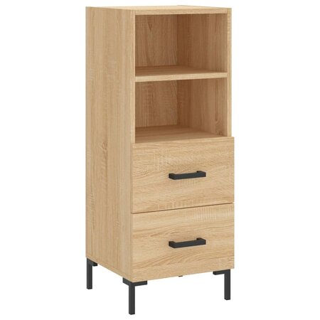 vidaXL Buffet Chêne sonoma 34 5x34x90 cm Bois d'ingénierie