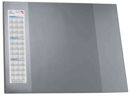 Sous-mains DURELLA D2, 520 x 650 mm, gris 2 Poches latérales LÄUFER