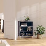 vidaXL Buffet Gris 57x35x70 cm Aggloméré