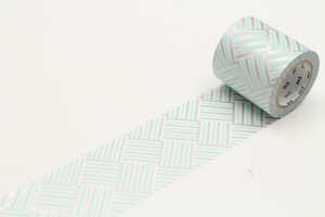Masking Tape MT Casa Rayé 5 cm tressage bleu argent - corner izumi