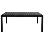 vidaXL Ensemble de salle à manger de jardin 9 Pièces aluminium noir