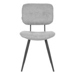 LABEL51 Chaises à manger lot de 2 Lux 49x60x87 cm zinc