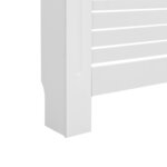 vidaXL Cache-radiateur Blanc 152x19x81 5 cm MDF