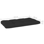 vidaXL Canapé palette 2 places avec coussins Pin imprégné de vert