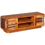 vidaXL Meuble TV Bois de récupération massif 120 x 30 x 40 cm