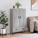vidaXL Buffet haut sonoma gris 69 5x31x115 cm bois d'ingénierie