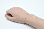 Bracelet turquoise asymétrique avec anneau