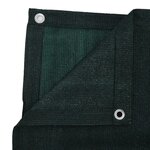 vidaXL Tapis de tente 400x400 cm Vert foncé PEHD