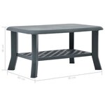 vidaXL Table basse Vert 90 x 60 x 46 cm Plastique
