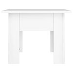 vidaXL Table basse Blanc 55x55x42 cm Aggloméré