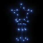 vidaXL Arbre de Noël cône 108 LED Bleues 70x180 cm