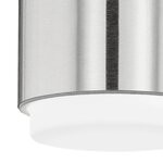 Eglo lampe murale d'extérieur briones 2 x 3 w argenté 95079