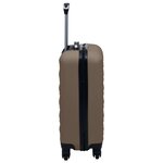vidaXL Ensemble de valises rigides 2 Pièces Marron ABS