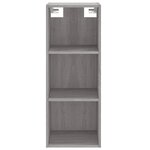 vidaXL Buffet haut Sonoma gris 34 5x32 5x180 cm Bois d'ingénierie