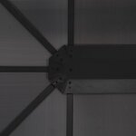 vidaXL Tonnelle avec rideau Aluminium 4x3x2 6 m Noir