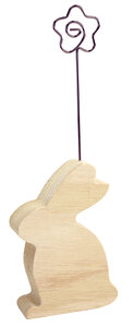 Marque place en bois lapin 5 5 x 8 x 2 cm