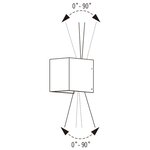 KONSTSMIDE Applique à LED Cremona 2x3W 11x13x13 5 cm