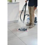 POLTI - Unico MCV80 - Aspirateur nettoyeur vapeur 3en1  - autonomie illimitée - filtre HEPA - 6 BAR - 2200W - Bleu + Blanc