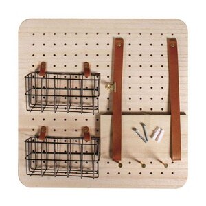 Organiseur mural personnalisable avec 2 paniers métal