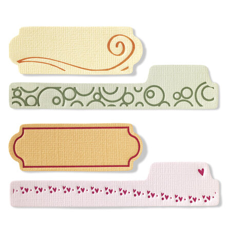 Set de plaques suppl. Mini étiquette tag 4 pièces