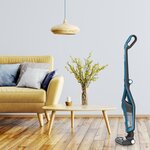 Rowenta rh6756wo dual force 2en1 aspirateur balai sans fil - aspirateur à main intégré - gris