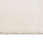 vidaXL Tapis shaggy doux lavable 160x230 cm Antidérapant Crème