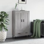 vidaXL Buffet haut sonoma gris 69 5x31x115 cm bois d'ingénierie