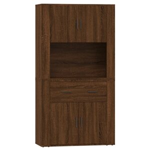 vidaXL Buffet haut Chêne marron Bois d'ingénierie
