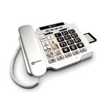 GEEMARC Téléphone amplifié grosses touches sénior PHOTOPHONE 100 - A mémoires photo directes