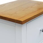 vidaXL Tables de chevet 2 Pièces 36x30x47 cm Bois de chêne massif