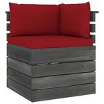 vidaXL Salon palette de jardin 8 Pièces avec coussins Bois de pin massif