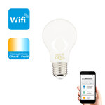 Ampoule led connectée kozii  éclairage multi-blancs  filament  e27 a60 opaque 7w cons.