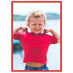 vidaXL Collage de cadres photo 10 Pièces au mur table Rouge 18x24 cm MDF