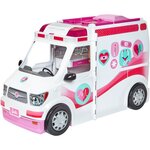 Barbie véhicule médical transformable en hôpital avec accessoires  sons et lumieres