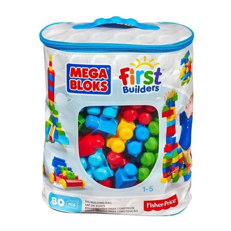 Mega bloks first builders - sac classique - 80 blocs