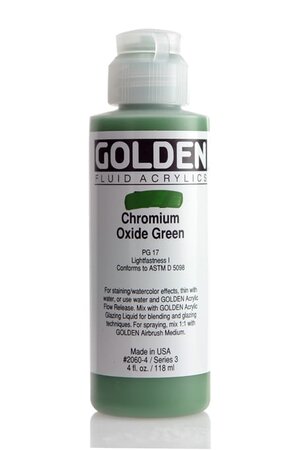 Peinture Acrylic FLUIDS Golden III 119ml Vert Oxyde Chrome