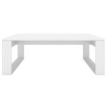 vidaXL Table basse Blanc 100x100x35 cm Aggloméré