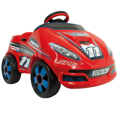Injusa voiture électrique à conducteur porté speedy 6 v rouge 7141
