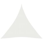 vidaXL Voile d'ombrage 160 g/m² Blanc 3x4x4 m PEHD