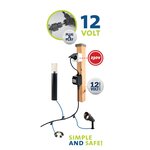Garden lights lampe led d'extérieur linum 4 pcs plastique 2519064