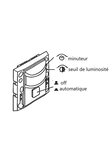 Détecteur de mouvement encastrable 6m 120° 220v - silamp