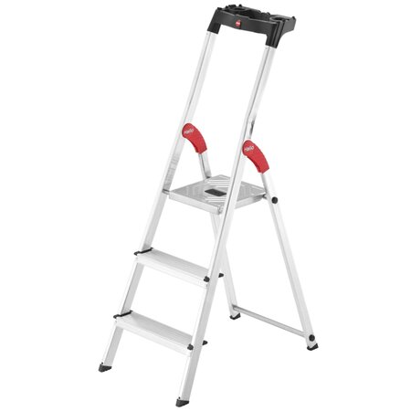 Hailo escabeau l60 3 marches 125 cm aluminium 8160-307