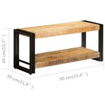 vidaXL Meuble TV 90 x 30 x 40  cm Bois de manguier massif