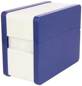 Boîte à Fiches Provence A6 Portrait Classement en Hauteur Bleu cobalt NOBO