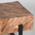 LABEL51 Table basse Float 90x60x40 cm Bois/Noir