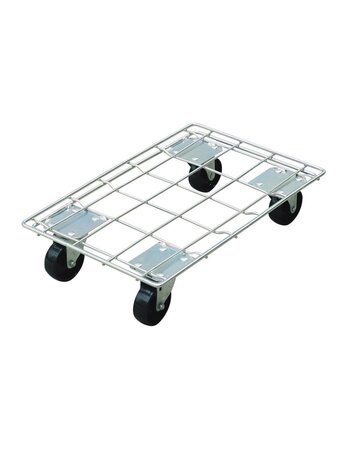 (1 UNITE PLATEAU EN FIL D'ACIER) Plateau roulant en acier 620 x 420 X 150