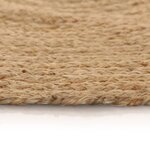 vidaXL Tapis Jute tressé 120 cm rond