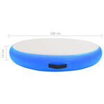 vidaXL Tapis gonflable de gymnastique avec pompe 100x100x15cm PVC Bleu