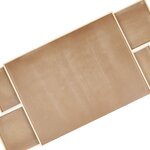 HI Table de puzzle avec 4 tiroirs 76x57x4 5 cm Bois