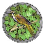 KIOEA Bird Extinct Animals 1 onces argent monnaie 1 Dollars Niue 2021